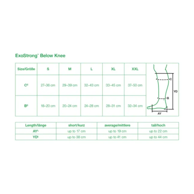 L&R Solaris ExoStrong Below Knee Open Toe w/KnitTop - 30-40 mmHg