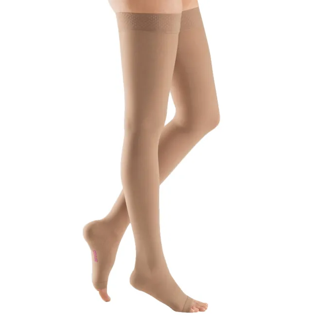 Mediven Plus Open Toe Thigh Highs w/Silicone Band 40-50 mmHg
