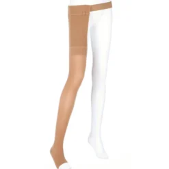 Mediven Plus Open Toe Thigh Highs w/Waist Attachment Right Leg 20-30 mmHg