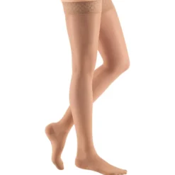 Mediven Sheer & Soft Thigh Highs w/Lace Band 8-15 mmHg