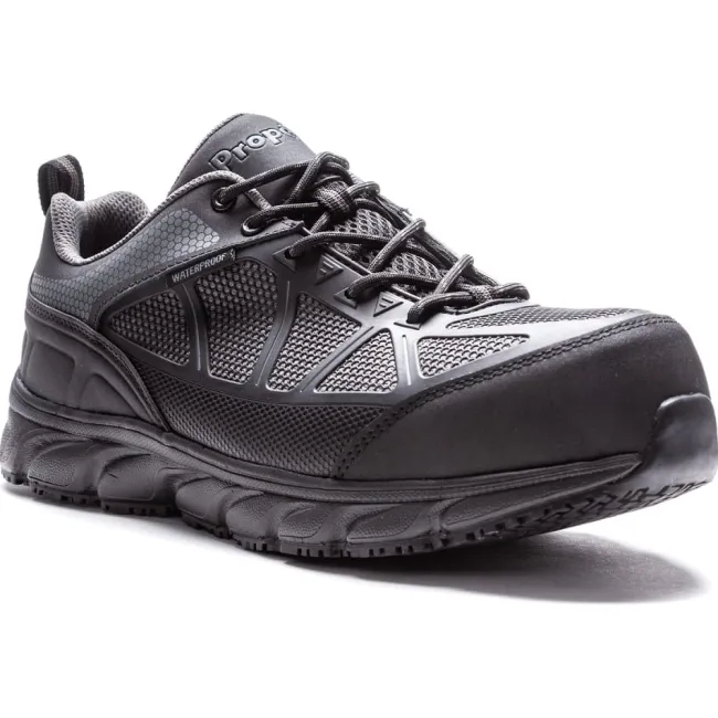 Propet Men's Seeley II Work Shoes Black/Grey