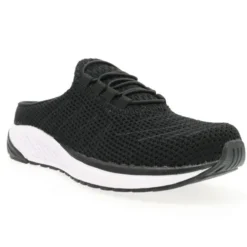 Propet Women's Tour Knit Slide Shoes Black