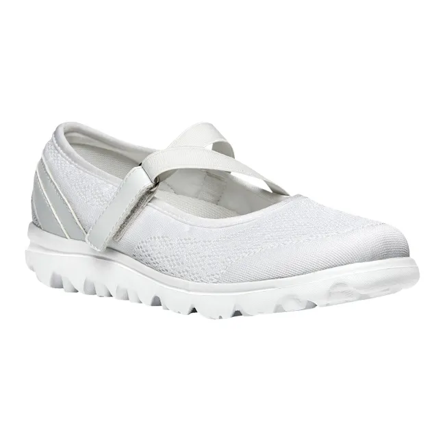 Propet Women's TravelActiv Mary Jane White