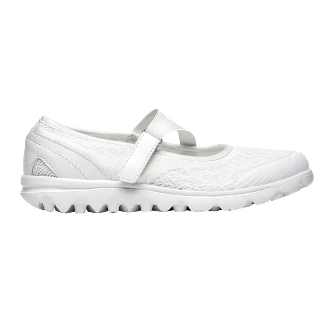Propet Women's TravelActiv Mary Jane White