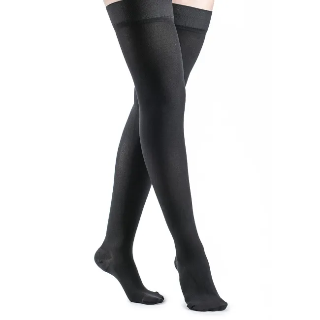 Sigvaris Dynaven 972 Access Women's Thigh Highs w/Grip Top 20-30 mmHg