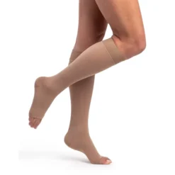 Sigvaris Dynaven 971 Women's Open Toe Knee Highs w/Grip Top 30-40 mmHg