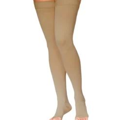Sigvaris Dynaven 971 Women's Open Toe Thigh Highs w/Grip Top 15-20 mmHg