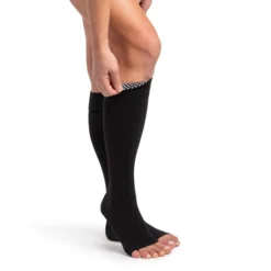 Sigvaris Dynaven 971 Women's Open Toe Knee Highs w/Grip Top 20-30 mmHg