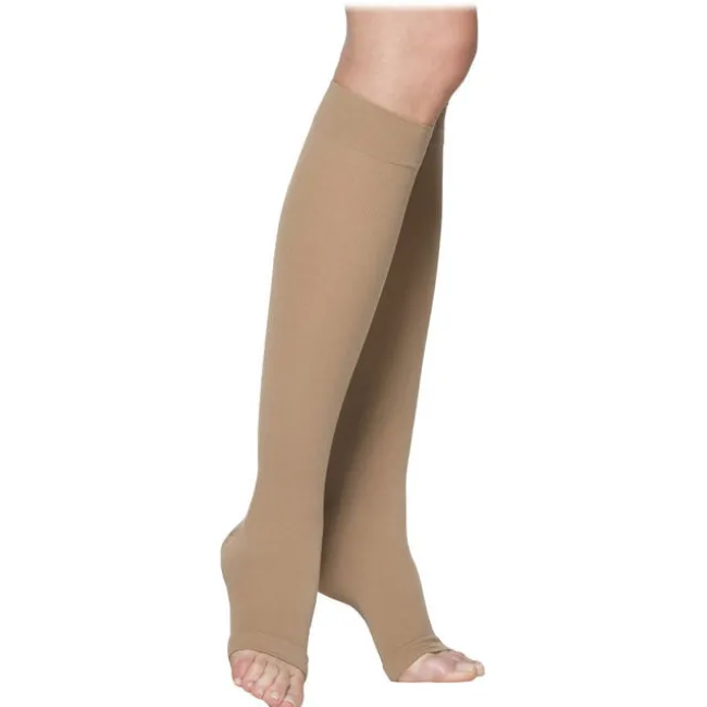 Sigvaris Essential 232 Men's & Women's Cotton Open Toe Knee Highs 20-30 mmHg