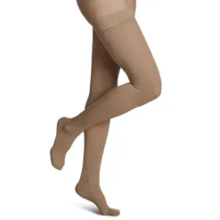 Sigvaris Essential 863 Opaque Women's Thigh Highs w/Grip Top 30-40 mmHg