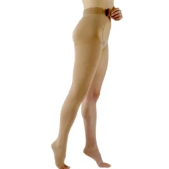 Sigvaris Specialty 503 Natural Rubber Open Toe LEFT Thigh w/Waist Attachment 30-40 mmHg