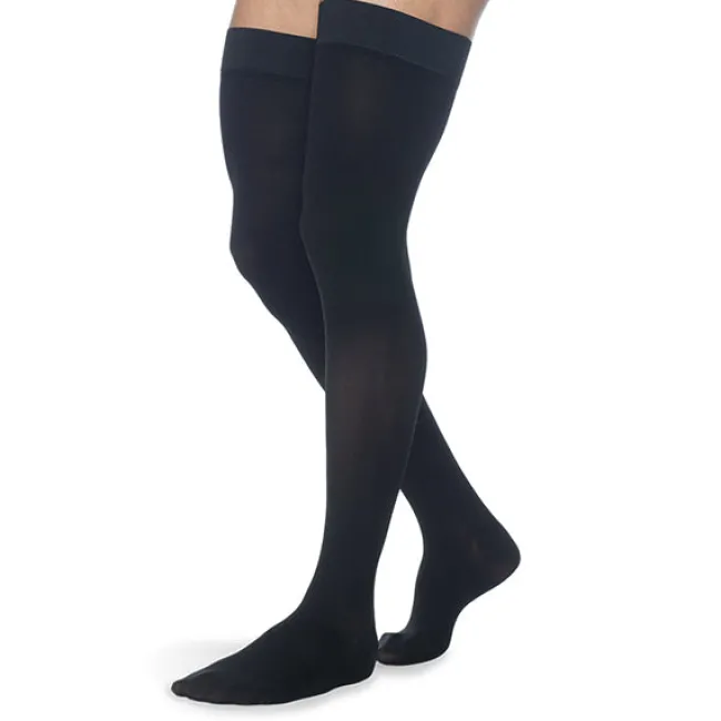 Sigvaris Specialty 552 Secure Men's Thigh Highs w/Silicone Band 20-30 mmHg