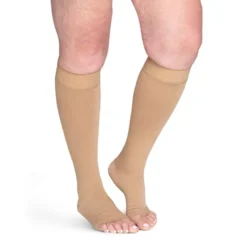 Sigvaris Specialty 554 Secure Unisex Open Toe Knee Highs w/Silicone Band 40-50 mmHg