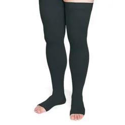 Sigvaris Specialty 552 Secure Unisex Open Toe Thigh Highs w/Silicone Band 20-30 mmHg