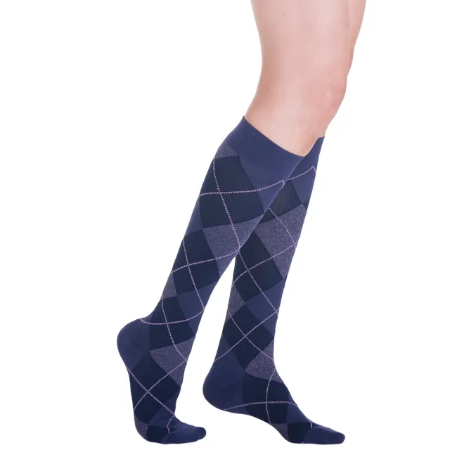 Sigvaris Style 832 Microfiber Patterns Women's Socks 20-30 mmHg