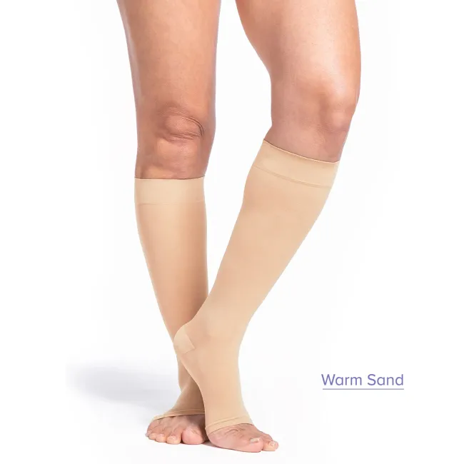 Sigvaris Style 783 Women's Sheer Open Toe Knee Highs 30-40 mmHg