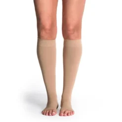 Sigvaris Style 842 Women's Soft Opaque Open Toe Knee Highs 20-30 mmHg