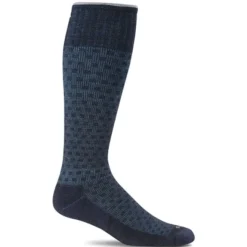 SockWell Men's Shadow Box Knee High Socks 15-20 mmHg