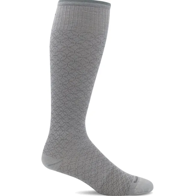 SockWell Women's Featherweight Fancy Knee High Socks 15-20 mmHg