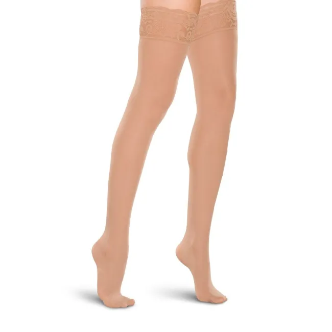 Therafirm Women's Thigh Highs w/Lace Band 20-30 mmHg