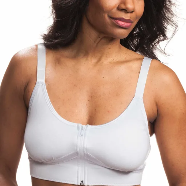Wear Ease 752 Allyson Bra w/Fiberfill Breast Forms & Drainage Tube Pouches