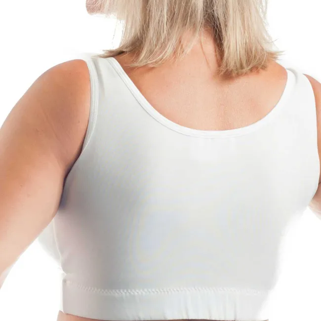 Wear Ease 792 Compression Bra w/Fiberfill Breast Forms & Drainage Tube Pouches