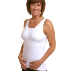 Wear Ease 901 Dawn Camisole w/Fiberfill Breast Forms & Drainage Tube Pouches