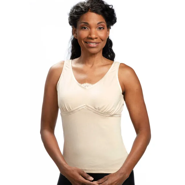 Wear Ease 901 Dawn Camisole w/Fiberfill Breast Forms & Drainage Tube Pouches
